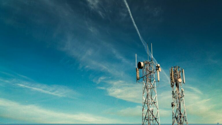 Jio Platforms IPO – telecom tower under a blue sky